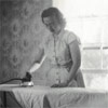Annette ironing
